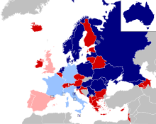 Carte montrant la répartition des pays dans chaque demi-finale.