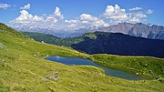 Lüsgersee mit Blick zum Hotel Belalp und zur Rieder Furka