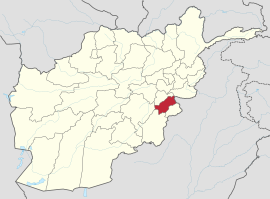 kaart van Paktia