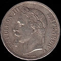 5 francs, 1868