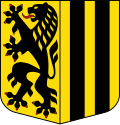 Escudo de armas de Dresden, capital del estado federado de Sajonia, en 1309.