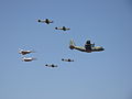 A KC-130, four A-29 Super Tucano light attack aircraft, and two Mirage 2000 jets