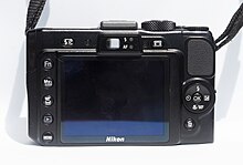 Nikon P6000 Rear. Powered Off.