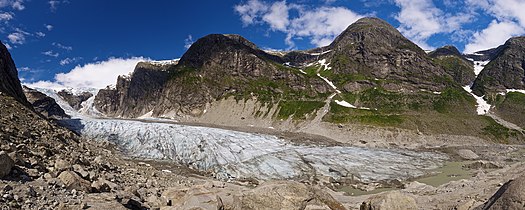 Austerdalsbreen, outlet glacier of Jostedalsbreen, Norway