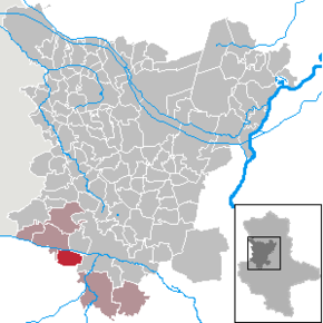 Poziția ortsteil Wulferstedt pe harta districtului Börde