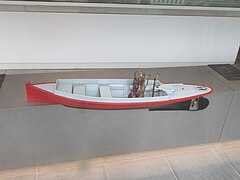 Bateau à moteur Neckar de Daimler (1886) au musée Daimler de Stuttgart.