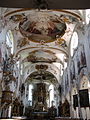 Innenansicht der Klosterkirche der ehemaligen Reichsabtei Gutenzell