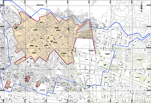 Ubicación de la iglesia en la ciudad