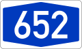 File:Bundesautobahn 652 number.svg