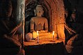 Buddhas in niches at Htuk-Kan-Thein temple, Mrauk U, Myanmar