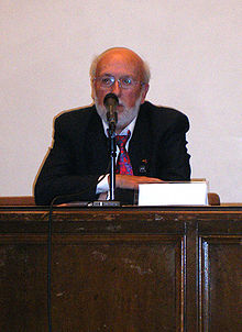 Artur Quintana en a presentación de l'Academia de l'Aragonés en a Universidat de Zaragoza