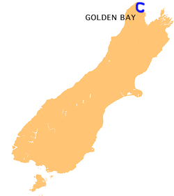 Position de Golden Bay