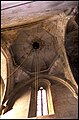 Vallbona de les Monges, el campanar vist des de l'interior de la nau (1998)