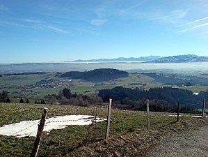 Zugspitze from a distance of 67 km