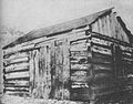 The one-room blab school attended by Abraham Lincoln in 1822.