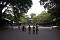 Dernier torii devant l'entrée.