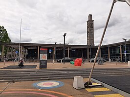 Stationsplein bij station Enschede