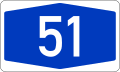 File:Bundesautobahn 51 number.svg