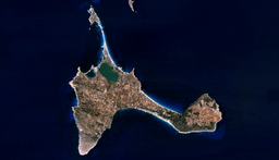 Satellitfoto av Formentera