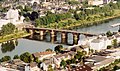 Pont romà sobre el Mosel·la a Trèveris (144-152 dC), vist des de Mariensäule.