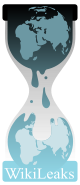 Graphic of hourglass, coloured in blue and gray; a circular map of the eastern hemisphere of the world drips from the top to bottom chamber of the hourglass