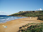 Ramla Bay, Malta turuncu kum