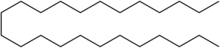 Skeletal formula of tetracosane