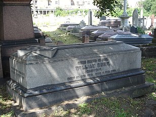 Monument funéraire de Burn, cimetière de Kensal Green, Londres