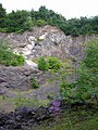 Gesteinsschichten und Ablagerungen im inneren des Arensberg Kraters