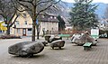 Findlingsgruppe am Friedrich-Ebert-Platz in Schramberg