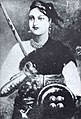 Rani Lakshmibai geboren op 19 november 1828