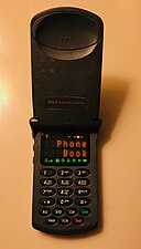 A Motorola StarTAC cell phone.