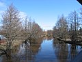 Laajoki Lauttanpääntien sillalta pohjoiseen.