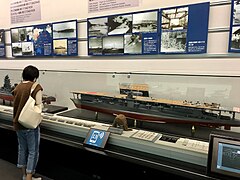 Model of a WWII Japanese aircraft carrier