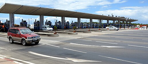 Toll station at Bouznika