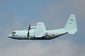 イラク派遣時の水色系塗装を施したC-130H