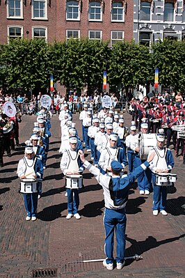 Opgesteld tijdens een optreden