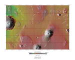 Topographical map of Tharsis quadrangle