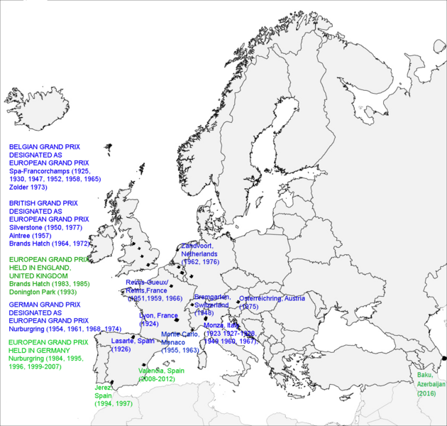 Kartenn holl droiadoù Priz Bras Europa