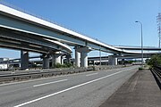 南部II起点の飛島IC/JCT。