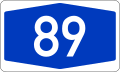 File:Bundesautobahn 89 number.svg