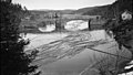 Løstømmer i elva nedenfor Farsjø i Kragerø i Telemark våren 1917 Foto: Gamnes, Nils/Norges vassdrags- og energidirektorat