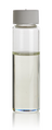 Black Pepper (Piper nigrum) essential oil in a clear glass vial