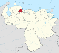 Location within Venezuela