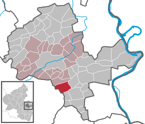 Poziția ortsgemeinde Ober-Flörsheim pe harta districtului Alzey-Worms