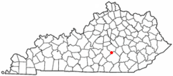 Location of Eubank, Kentucky