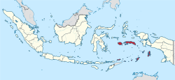 Lokasi Maluku di Indonesia