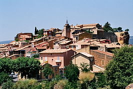 Gezicht op Roussillon