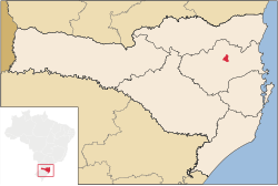 Localização Rodeio em Santa Catarina