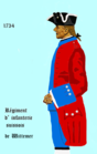 régiment de Wittmer de 1734 à 1740